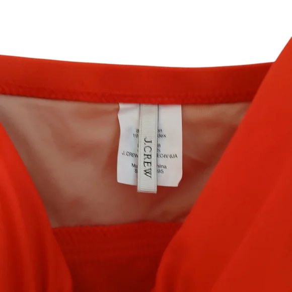 NWOT J Crew Tankini Top Women's XL Red Ruched Bra Top Classic Swimsuit Preppy - Picture 2 of 6